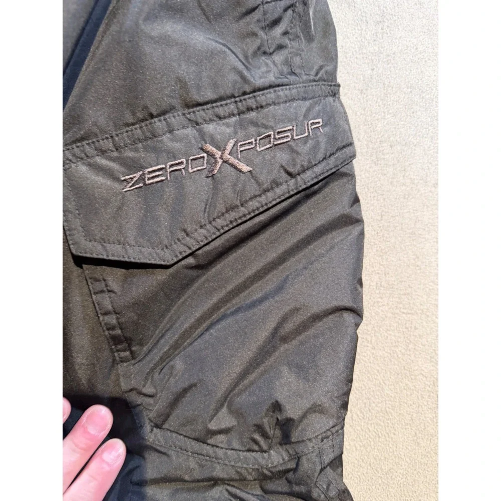 ZeroXposur Kids Black Insulated Snow Pants Cargo Pocket Size L 14/16 Winter Ski